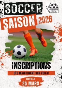 Inscription saison de soccer 2026