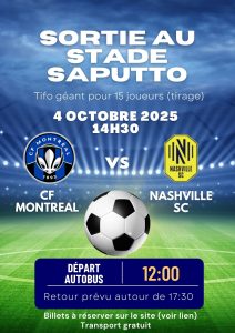 Sortie de fin de saison soccer