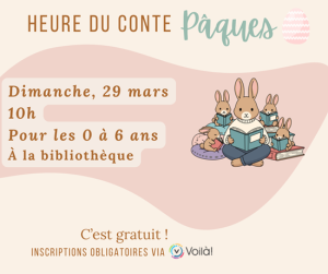 Heure du conte de Pâques @ Bibliothèque Archambault-Trépanier